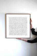 Load image into Gallery viewer, 1,139 People I’ve Met | 24”x24” | Open Edition Print