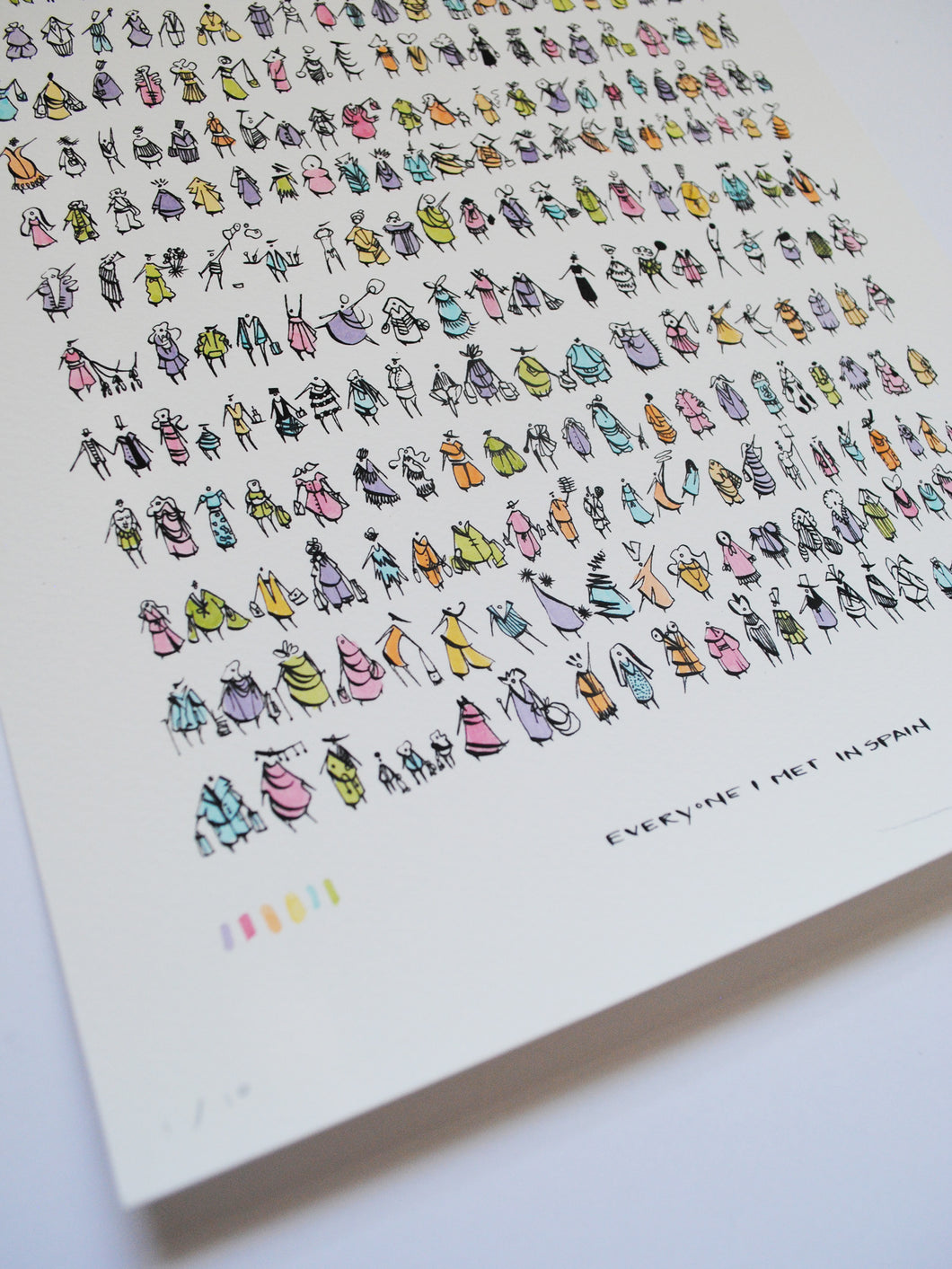 Everyone I Met in Spain | Limited Edition Hand-Embellished Print